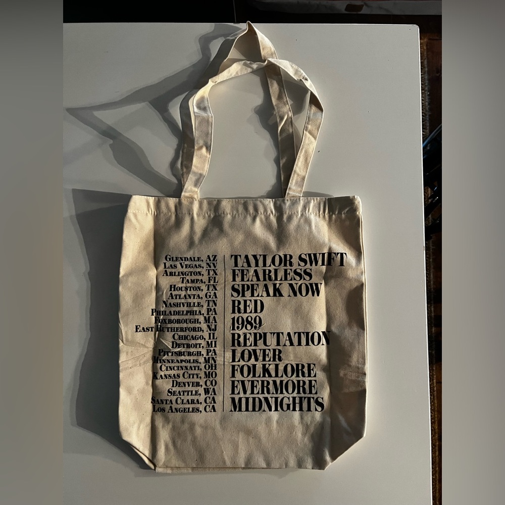 NEW Taylor Swift “The Eras Tour” canvas tote bag - Picture 2 of 3